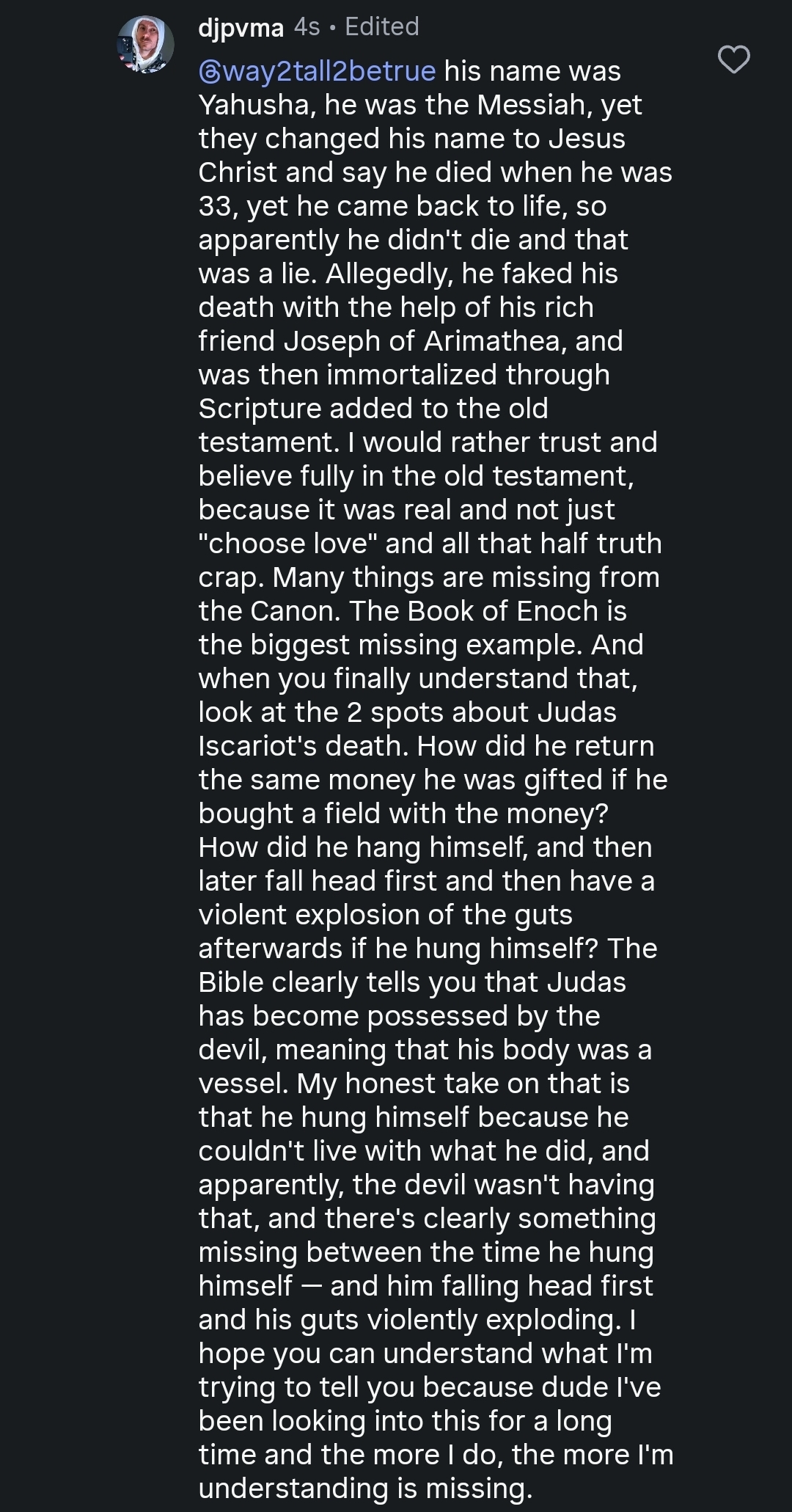 #BiblicalTruth is of the utmost importance here.